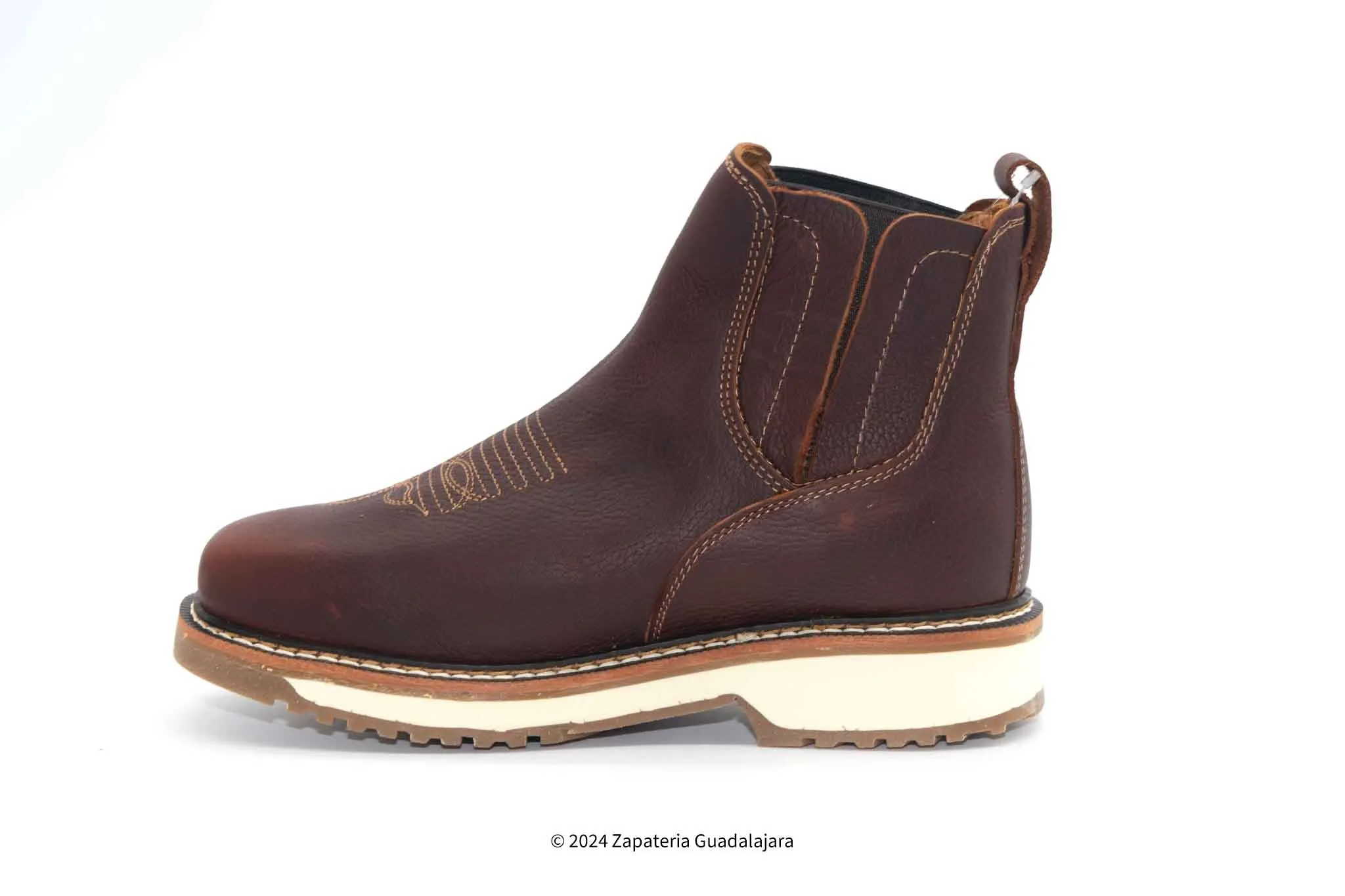 6" FLEX MERLOT SQUARE SOFT TOE DOUBLE DENSITY OIL TANNED LEATHER WORK BOOT