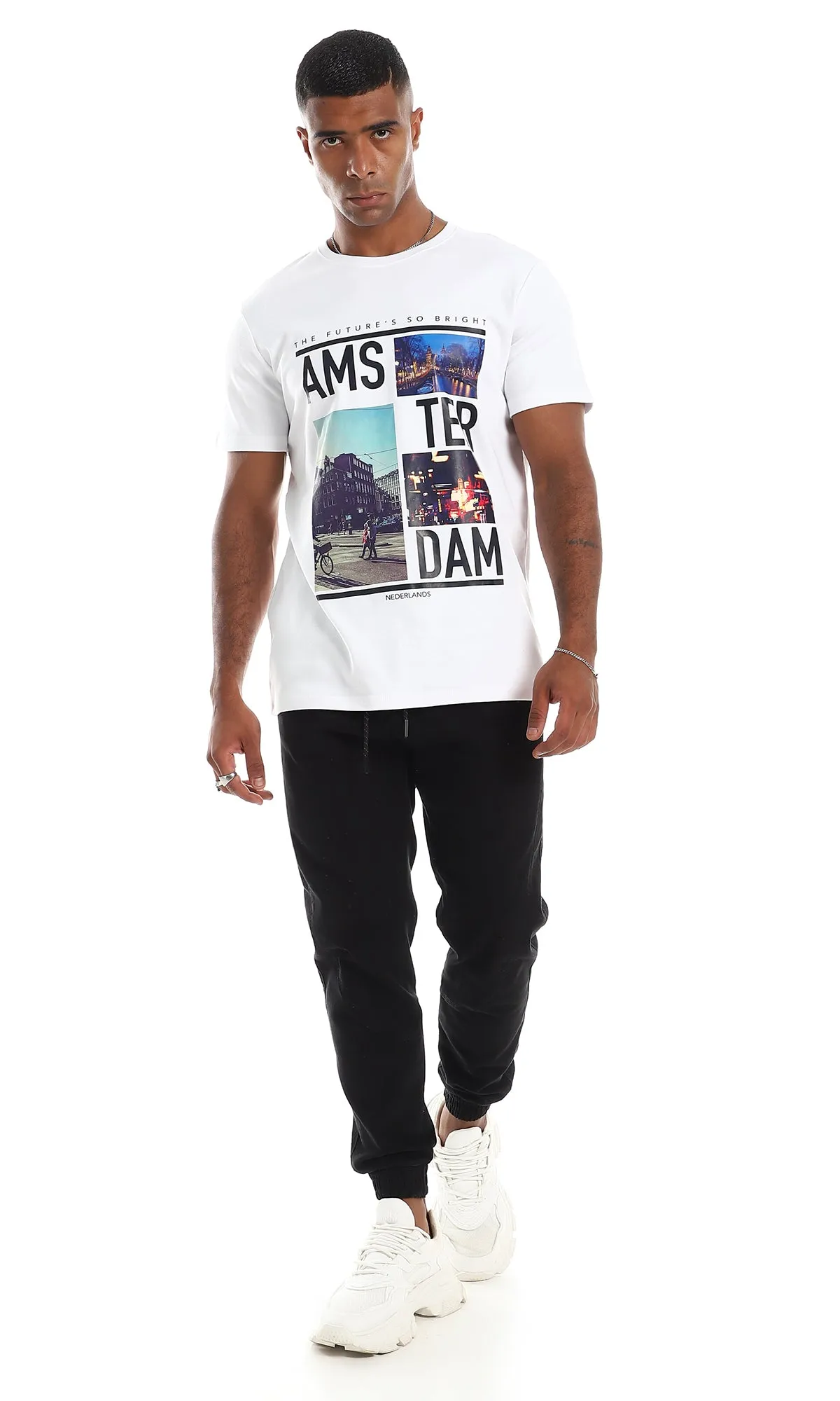 97401 "Amsterdam City" Printed Cool T-Shirt