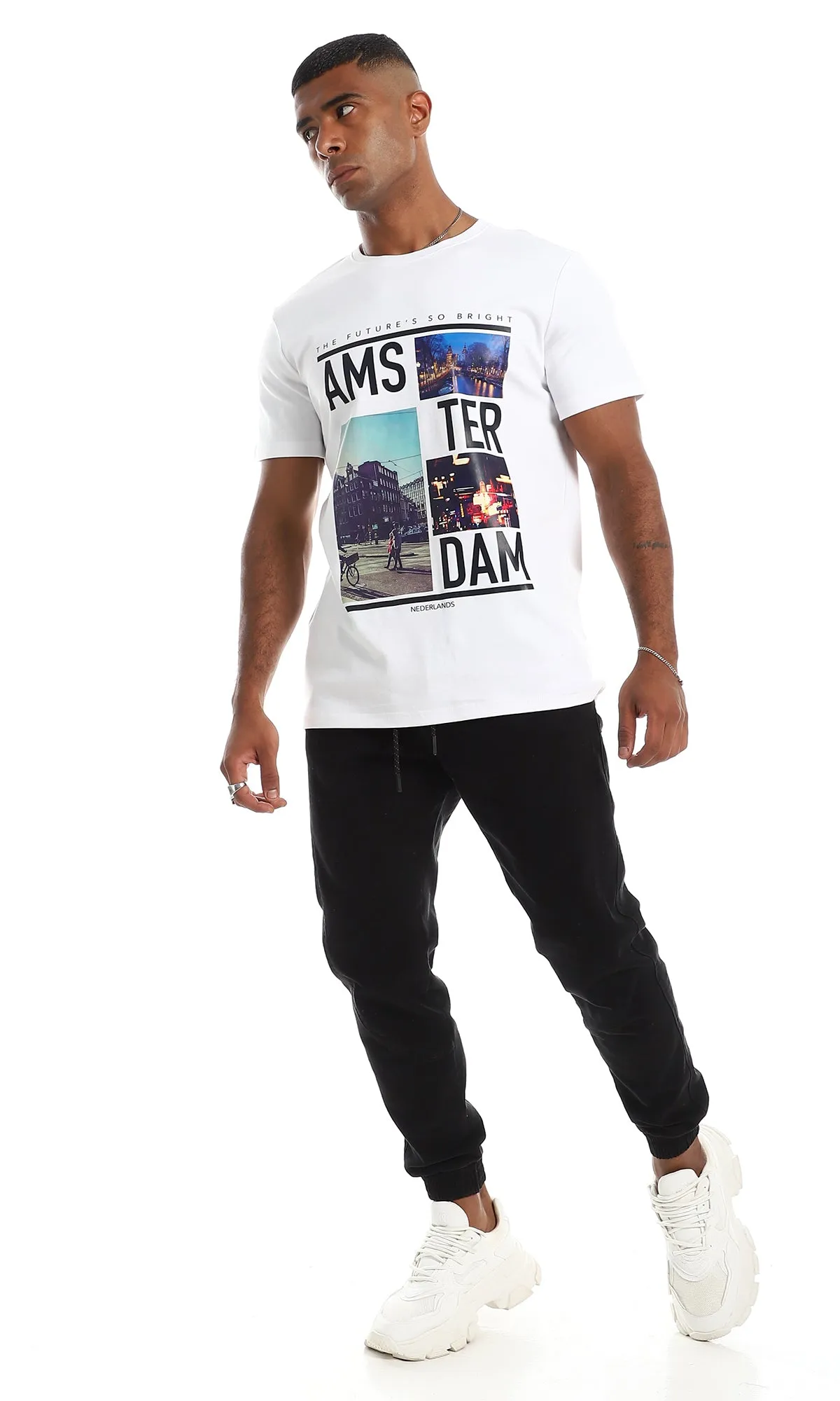 97401 "Amsterdam City" Printed Cool T-Shirt