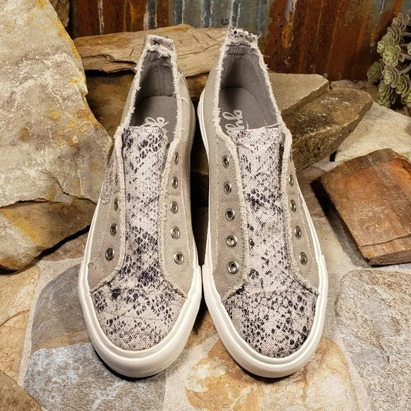Absolute  Grey Cream Slip on Sneakers