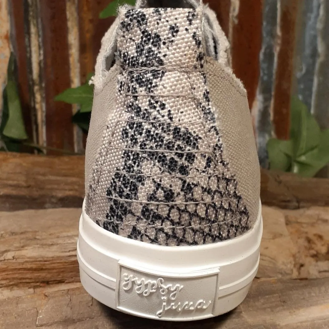 Absolute  Grey Cream Slip on Sneakers