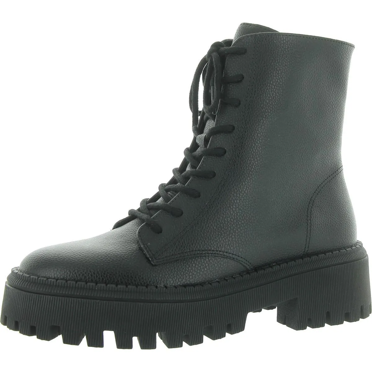 Arezzo Womens MAYA Pull On Lug Sole Combat & Lace-Up Boots