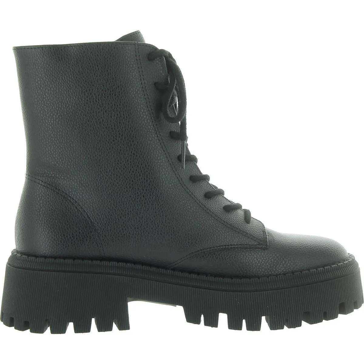 Arezzo Womens MAYA Pull On Lug Sole Combat & Lace-Up Boots