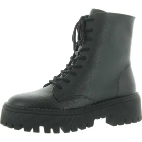 Arezzo Womens MAYA Pull On Lug Sole Combat & Lace-Up Boots