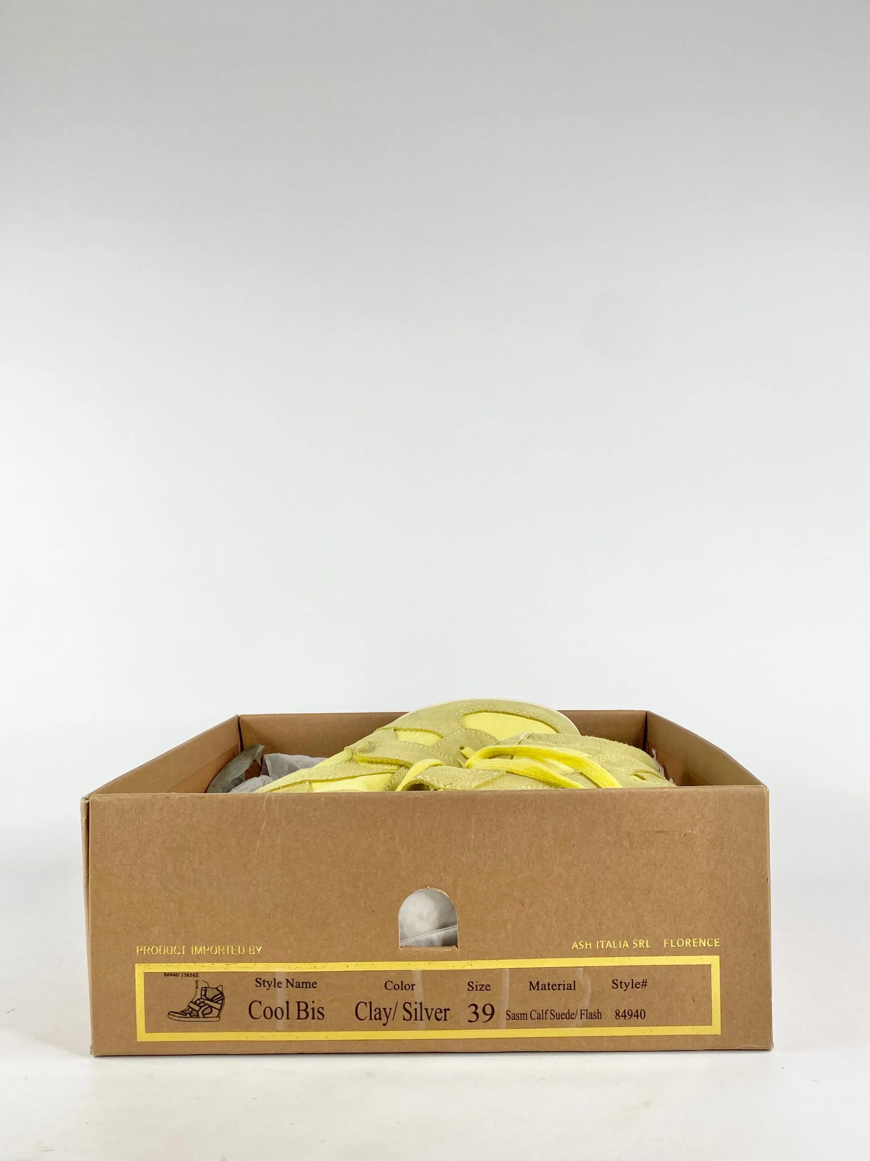 A.S.H 'Cool Bis' Yellow Wedge Sneakers - EU39