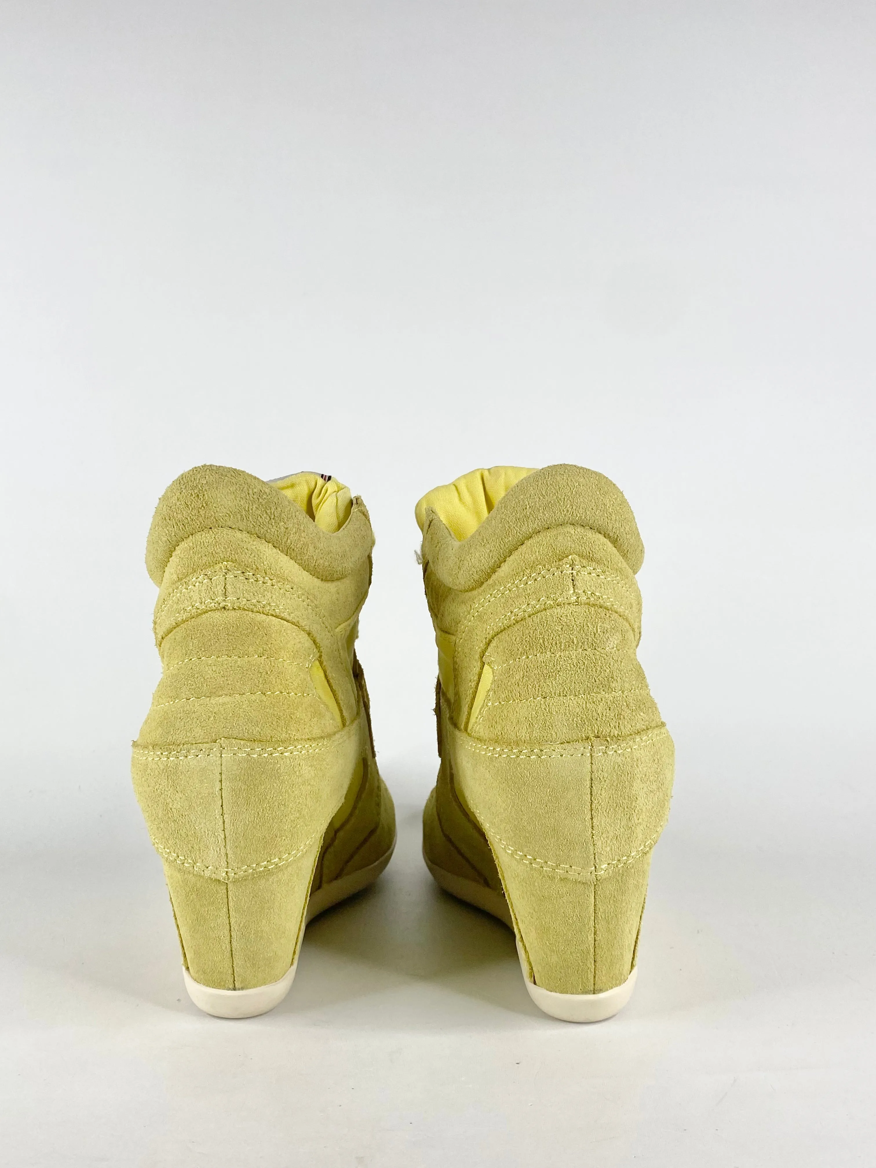 A.S.H 'Cool Bis' Yellow Wedge Sneakers - EU39