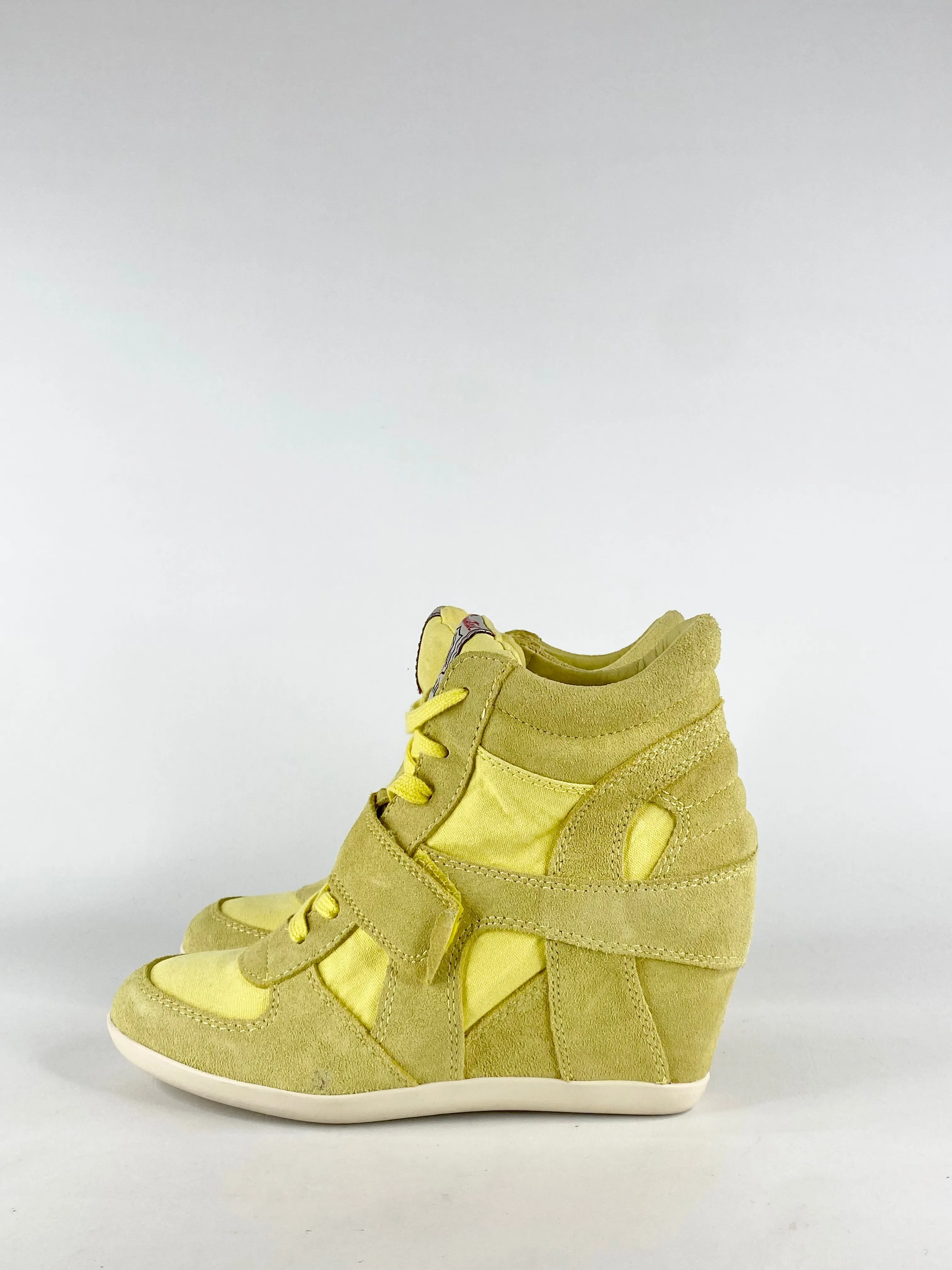 A.S.H 'Cool Bis' Yellow Wedge Sneakers - EU39
