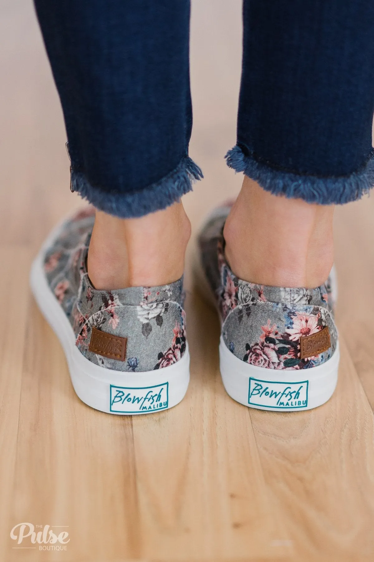 Blowfish Marley Floral Sneakers- Drizzle Gray