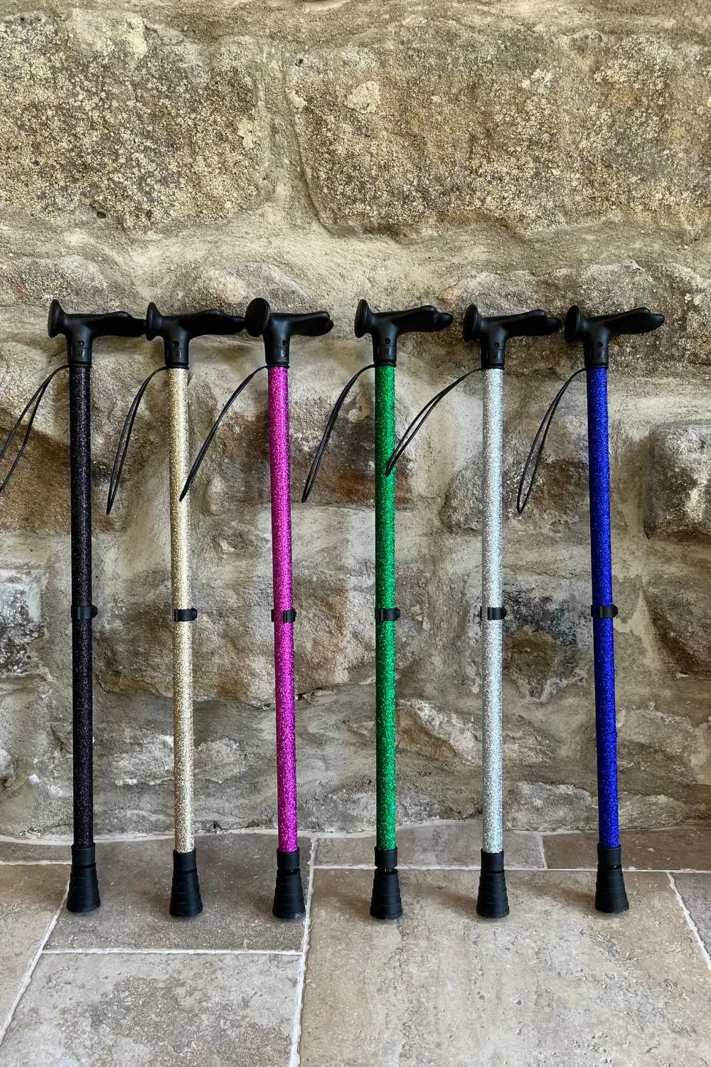 Blue Glitter Walking Stick