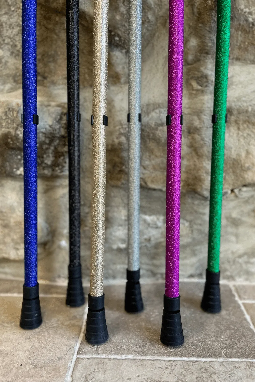 Blue Glitter Walking Stick