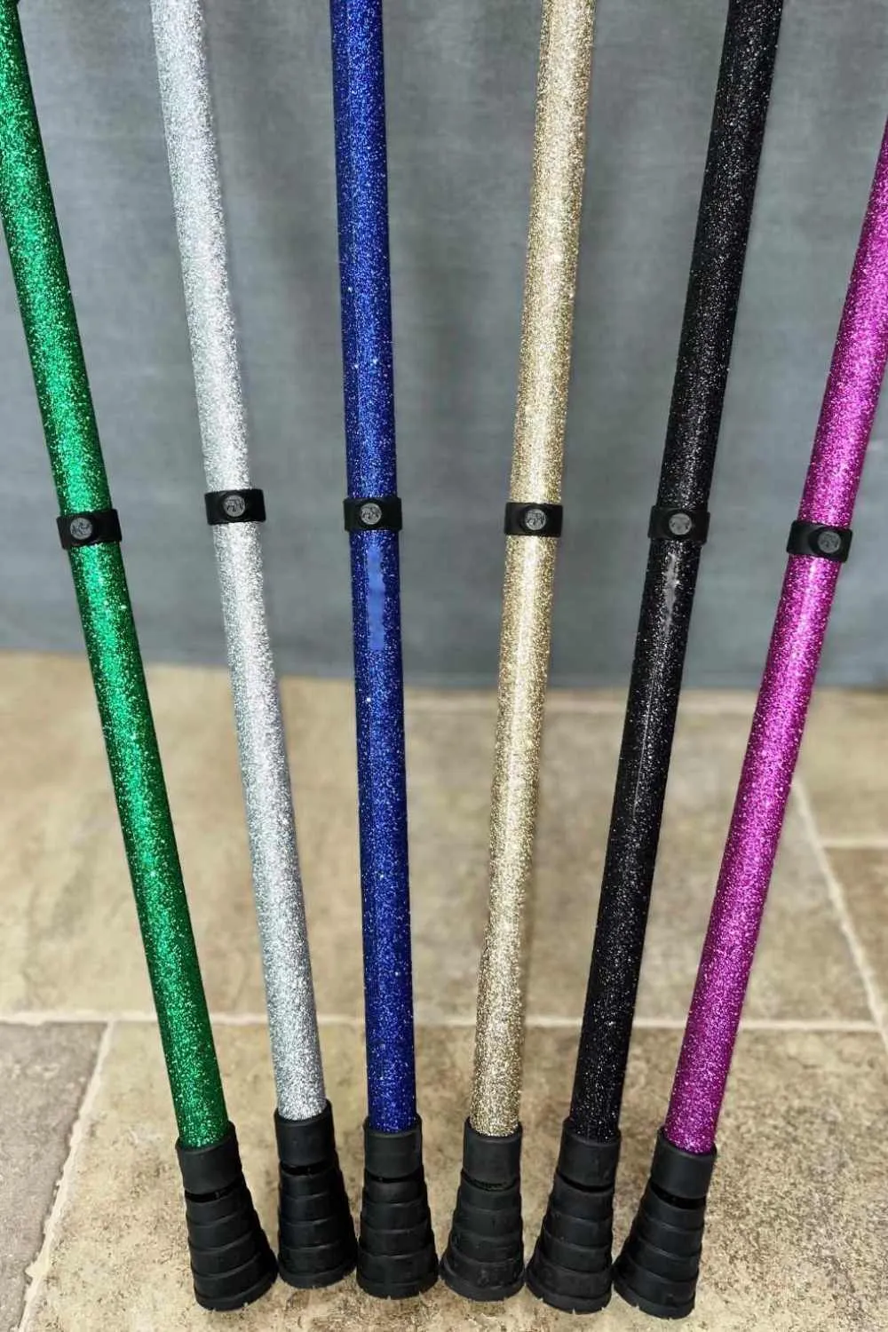 Blue Glitter Walking Stick