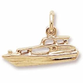 Boat Charm In Yellow Gold
