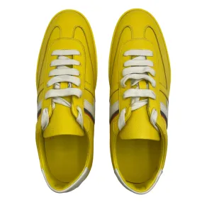 Boomerang Sneaker 42 Jaune Sneakers in Epsom
