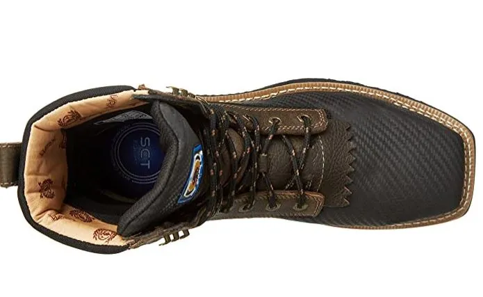 Cinch WRX Mens Waterproof Distressed Black Work Boot WXM121SW