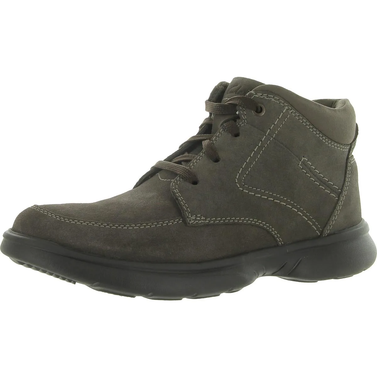 Clarks Mens Bradley Mid Leather Ankle Combat & Lace-up Boots