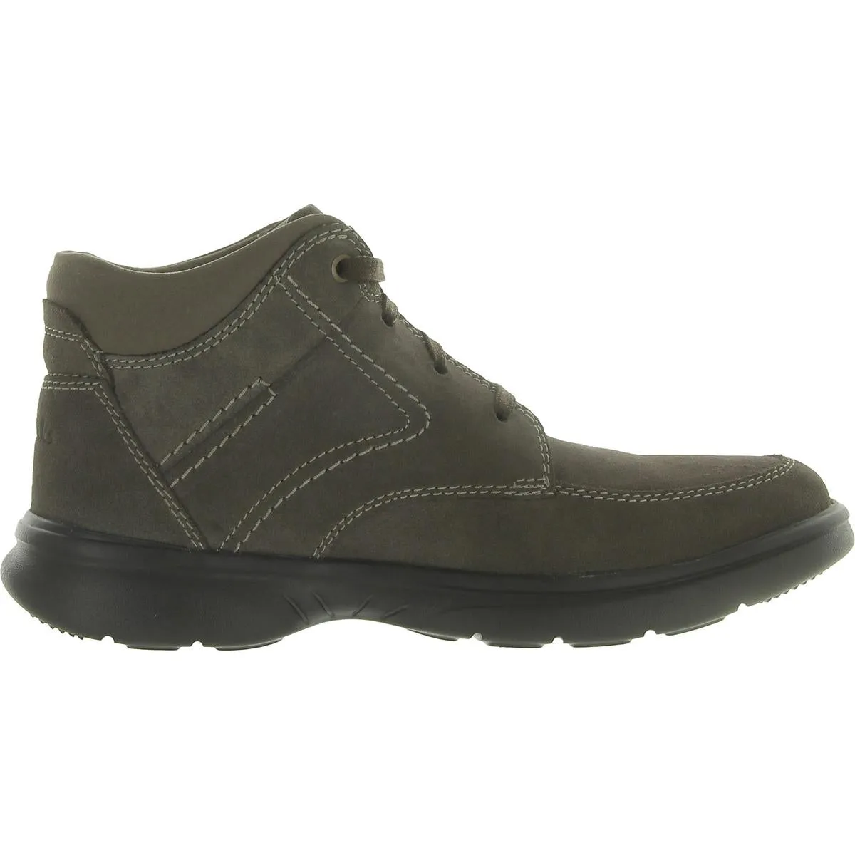 Clarks Mens Bradley Mid Leather Ankle Combat & Lace-up Boots