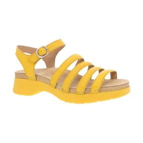 Dansko Women's Roxie Sandal - Yellow - ONLINE STORE CREDIT/EXCHANGE ONLY