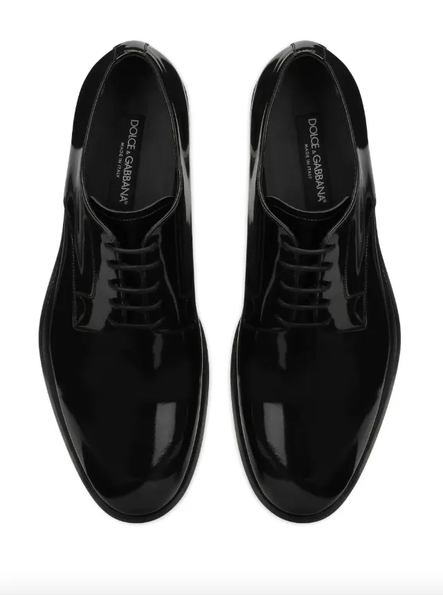 Dolce & Gabbana brushed leather derby shoes