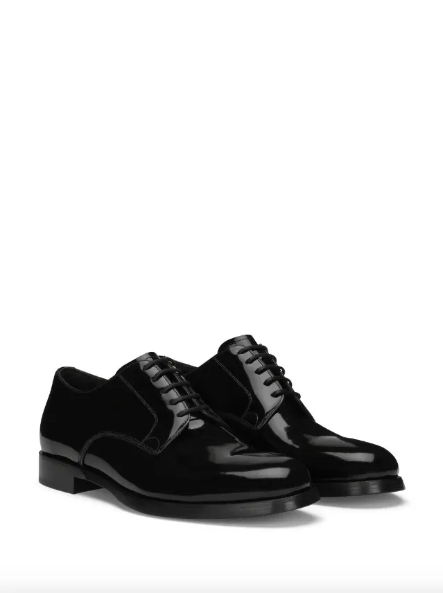 Dolce & Gabbana brushed leather derby shoes