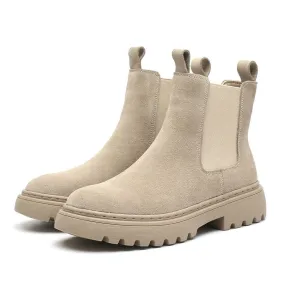Dyavor Women Orthopedic Ankle Boots Chunky Sole