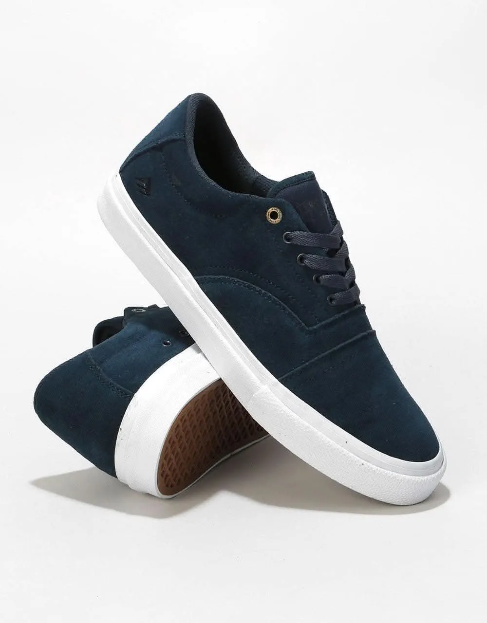 Emerica The Provider Skate Shoes - Navy/White