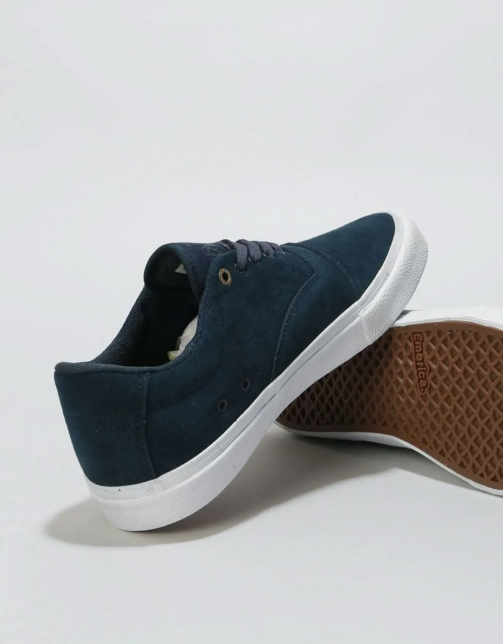 Emerica The Provider Skate Shoes - Navy/White