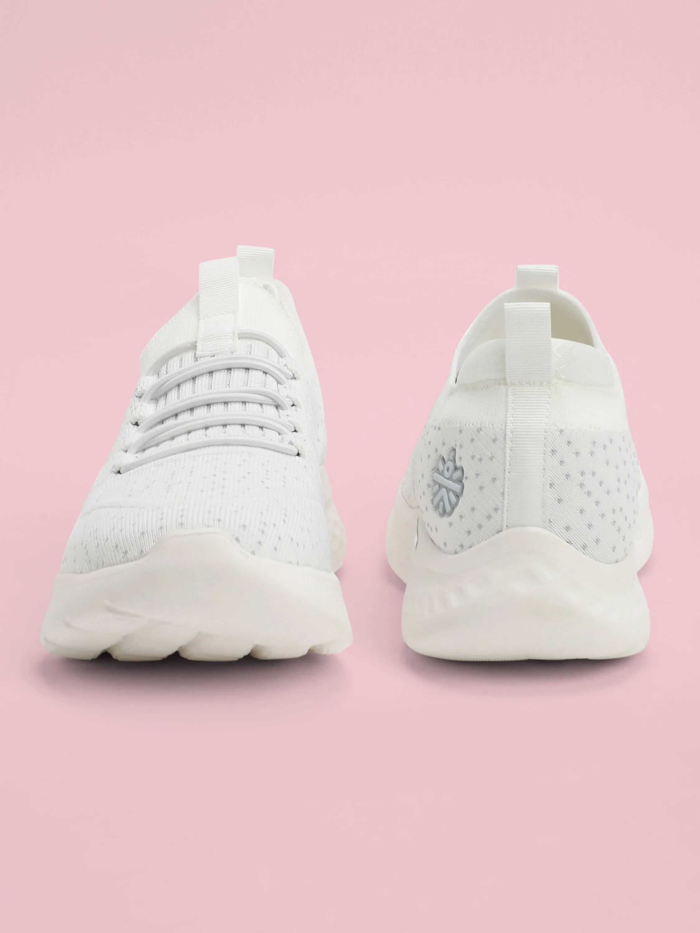 EZ  Fuzzy Women's Walking Shoes - White