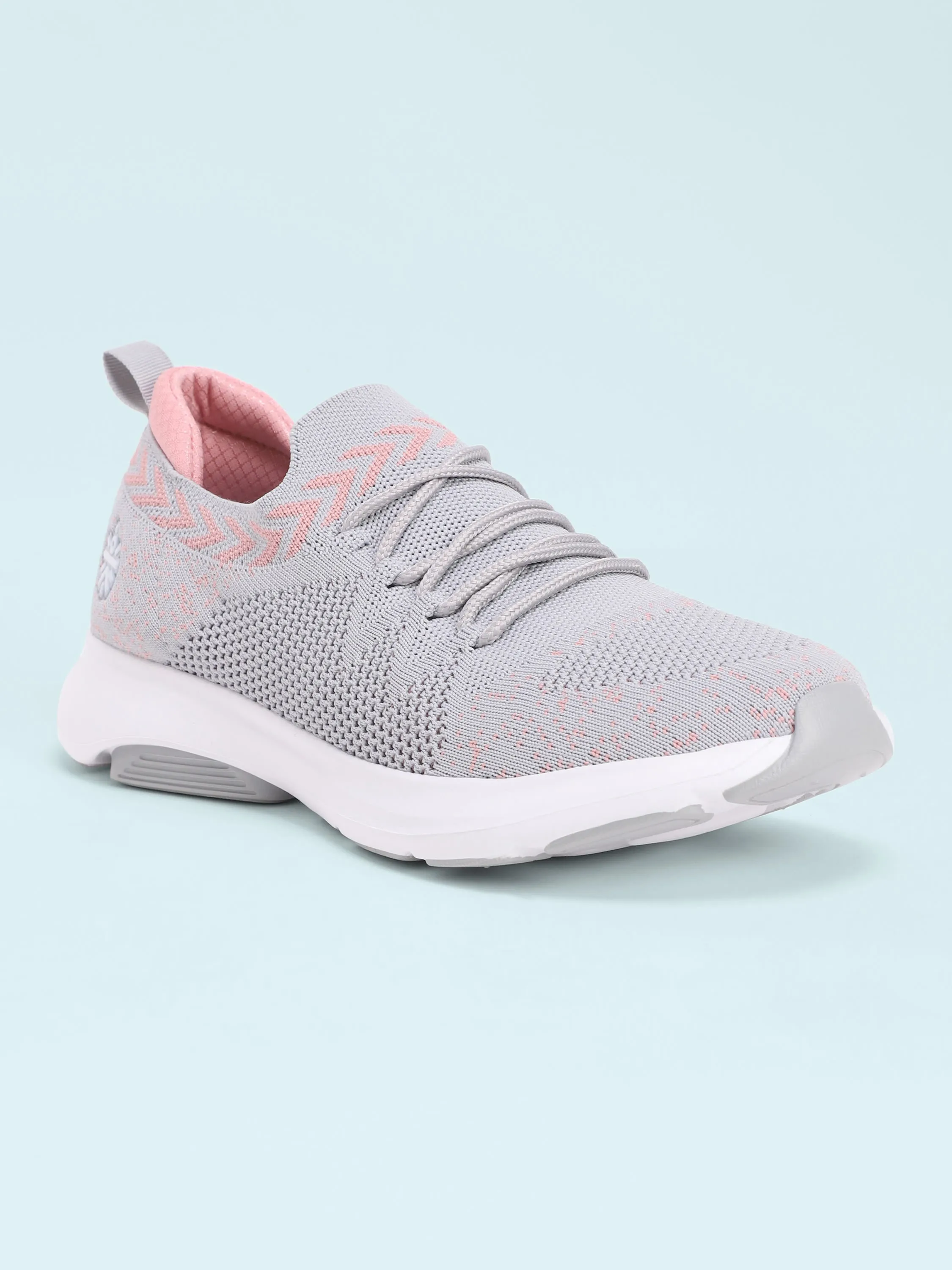 EZ  Stride Women's Walking Shoes - Ash Grey/Peach