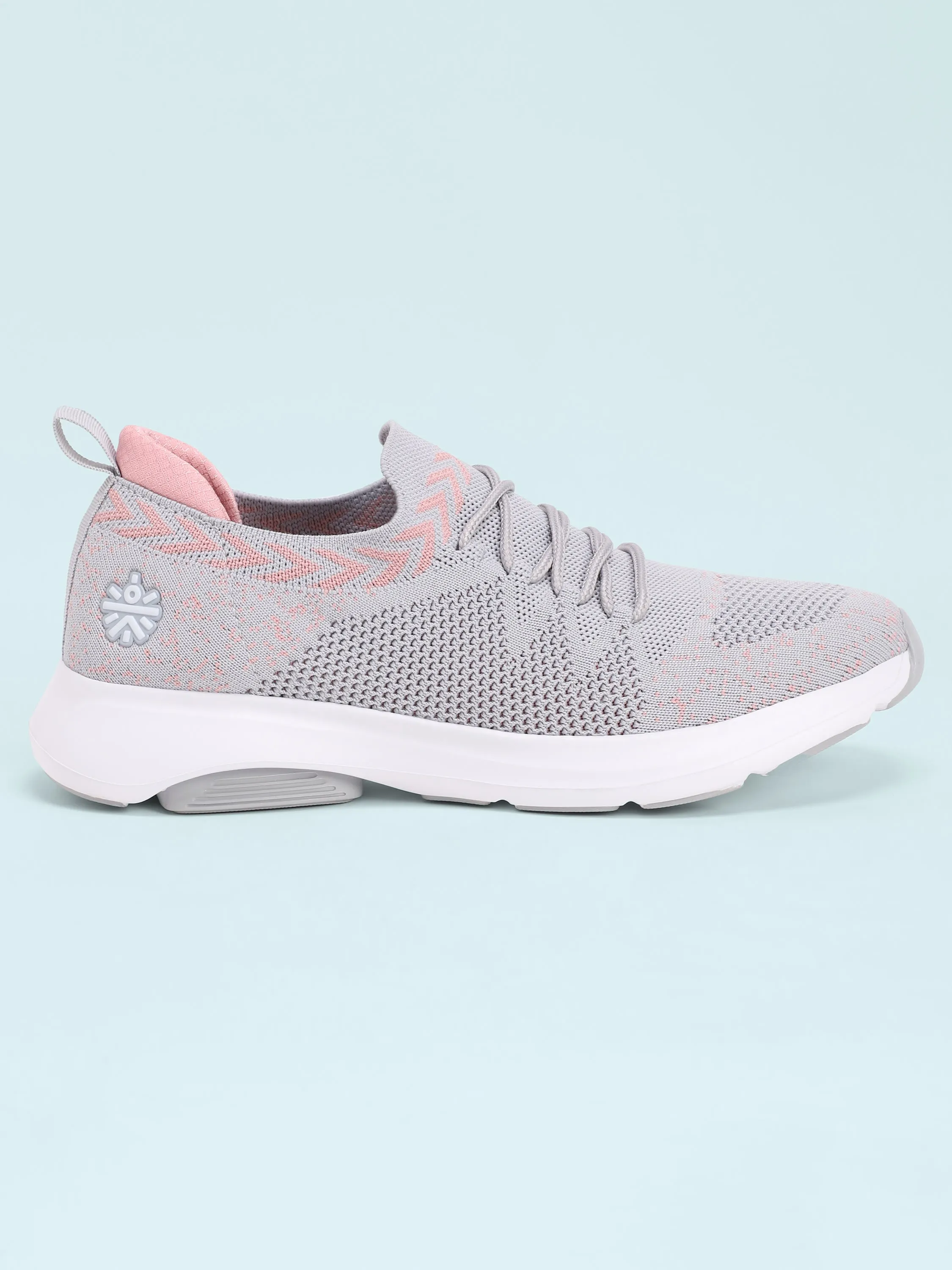 EZ  Stride Women's Walking Shoes - Ash Grey/Peach