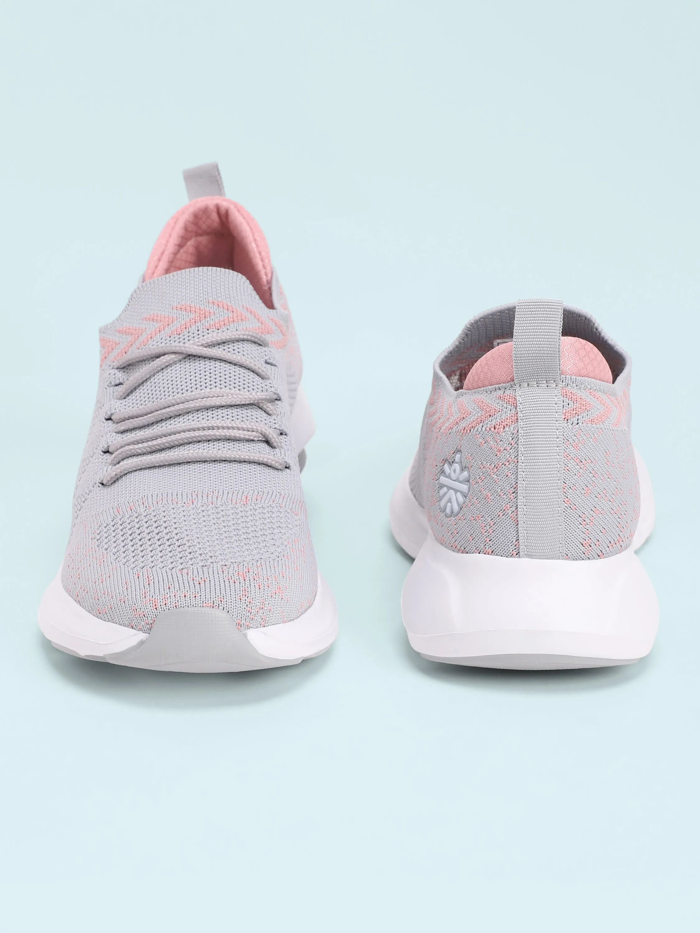 EZ  Stride Women's Walking Shoes - Ash Grey/Peach