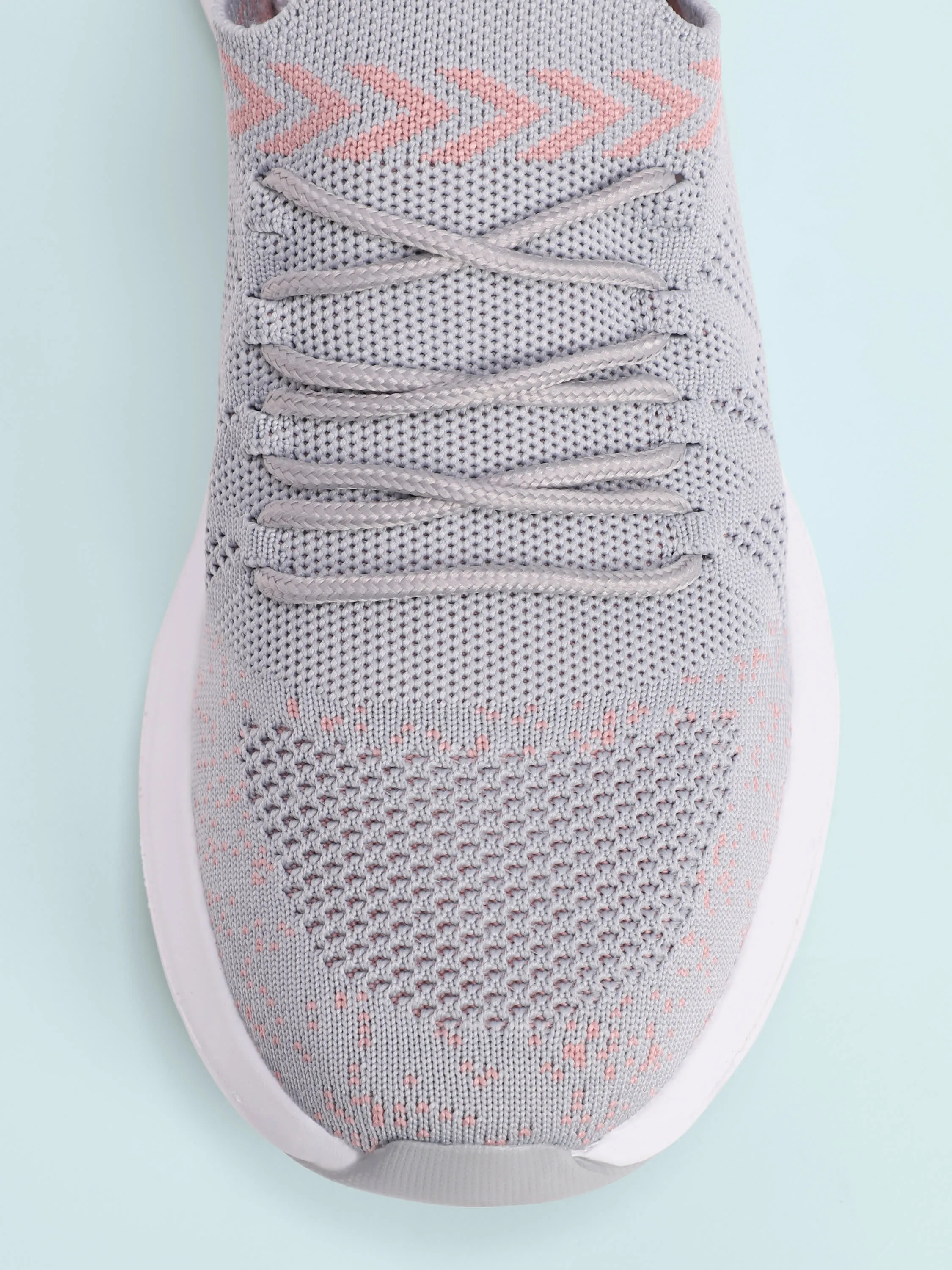 EZ  Stride Women's Walking Shoes - Ash Grey/Peach