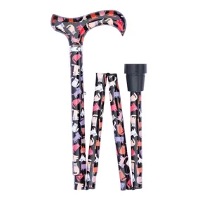 FOLDING CANE- CRAZY CATS