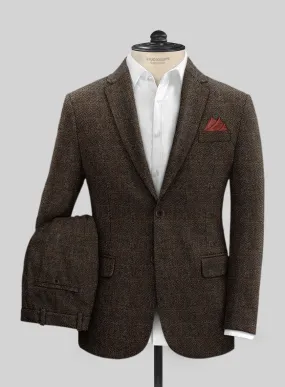 Harris Tweed Country Dark Brown Suit