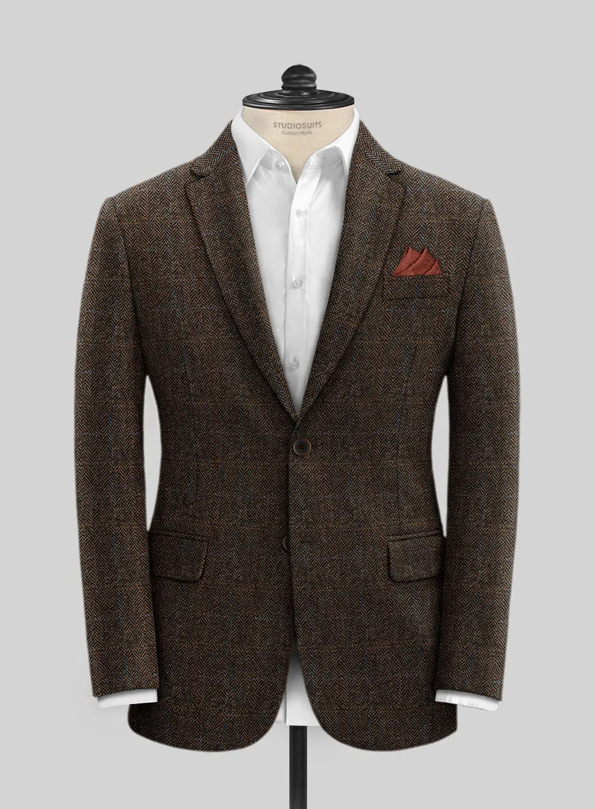 Harris Tweed Country Dark Brown Suit