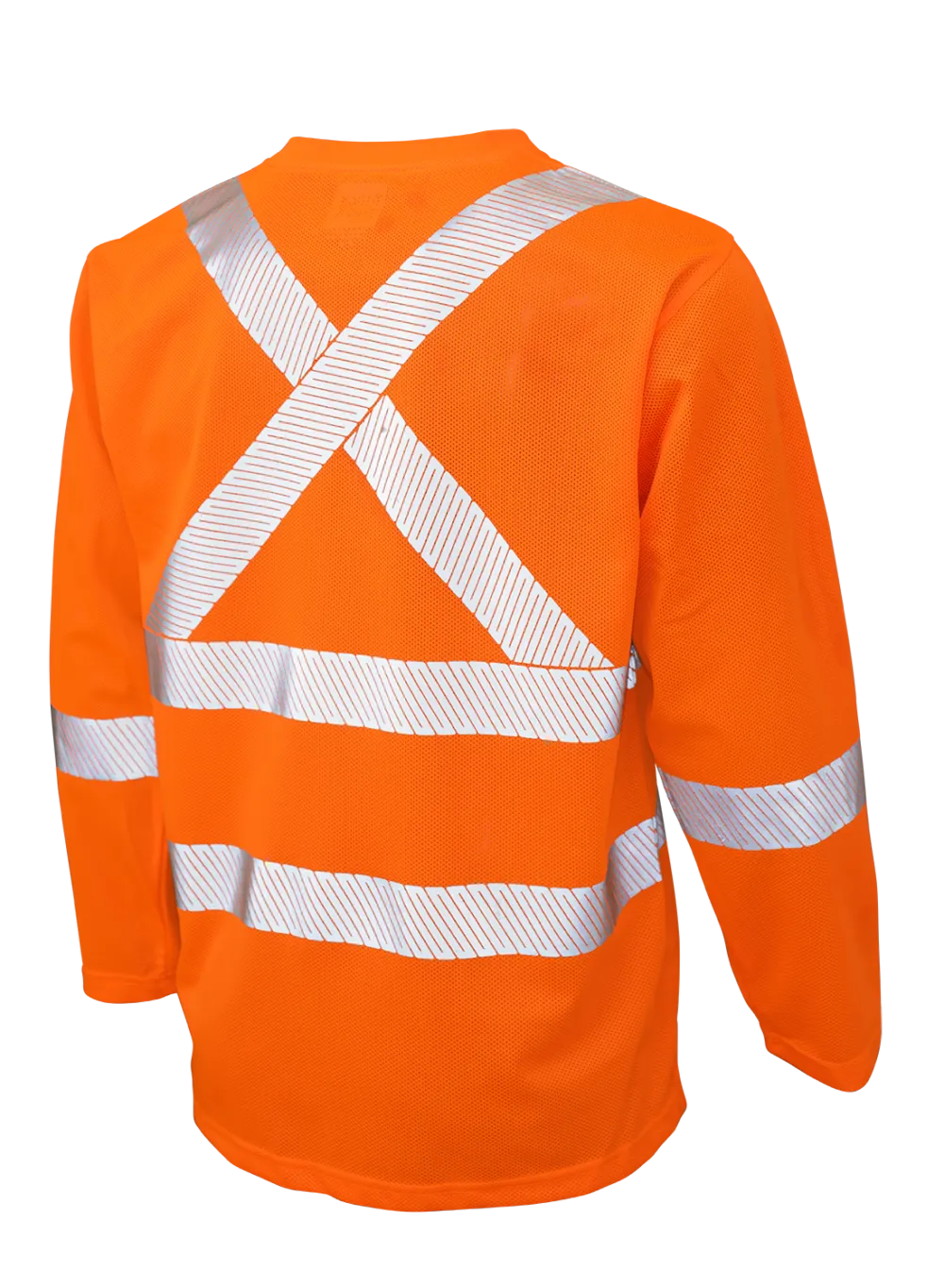 Hi-Vis Micro Mesh Long Sleeve Safety T-Shirt with Pocket By Tough Duck - Style ST081