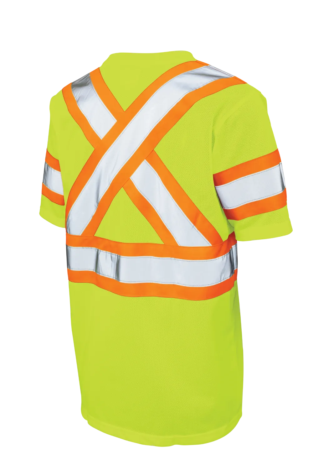 Hi-Vis Micro Mesh Short Sleeve Safety T-Shirt By Tough Duck - Style ST091