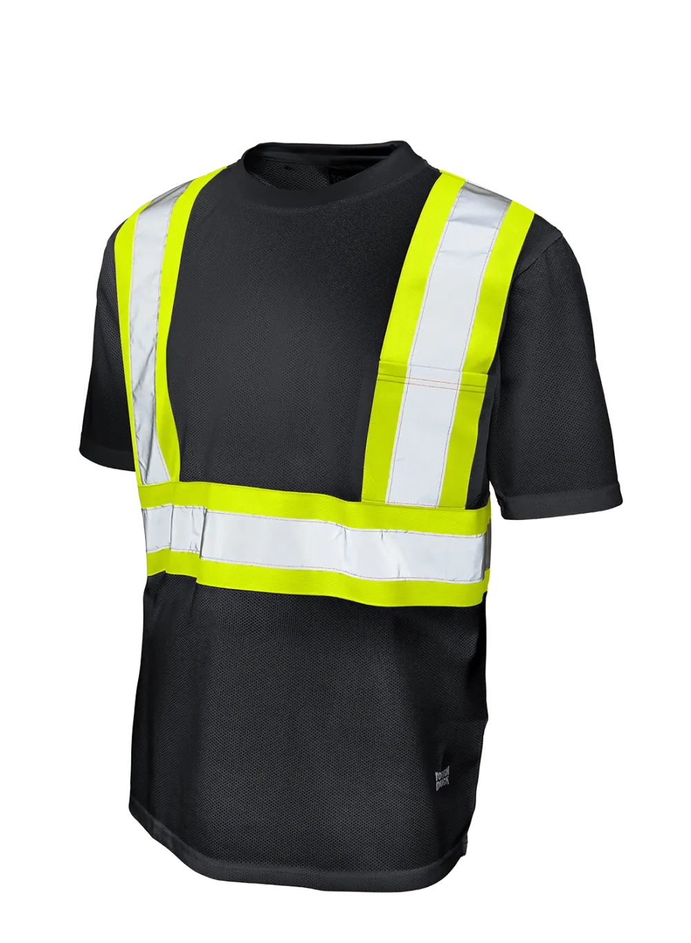 Hi-Vis Micro Mesh Short Sleeve Safety T-Shirt with Pocket By Tough Duck - Style S392