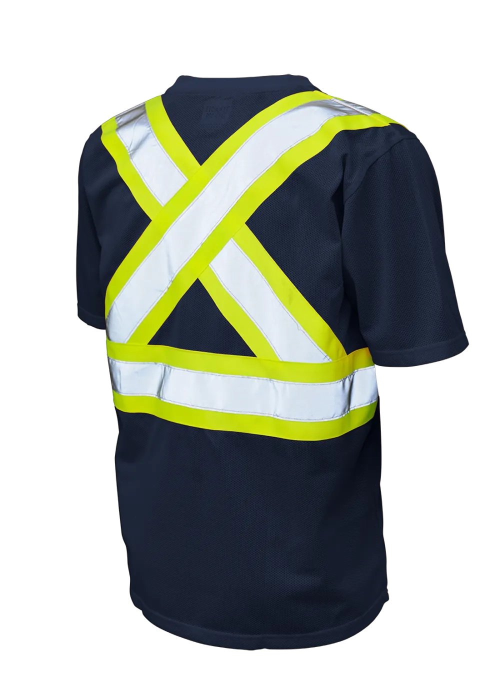 Hi-Vis Micro Mesh Short Sleeve Safety T-Shirt with Pocket By Tough Duck - Style S392