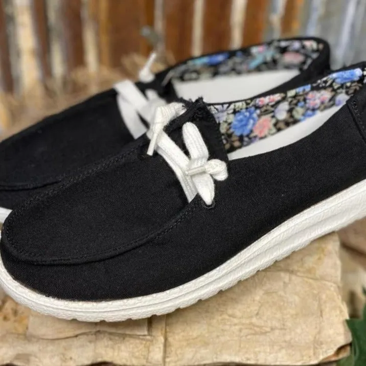 Holly 3 Black No Tie Sneaker