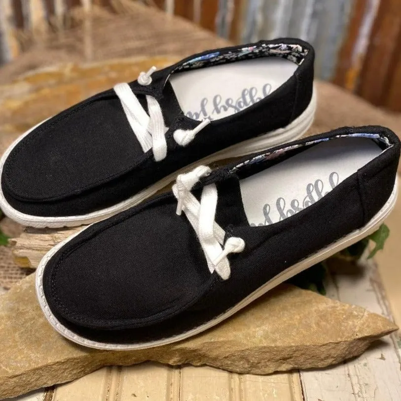 Holly 3 Black No Tie Sneaker