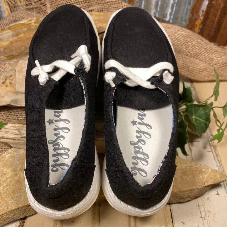 Holly 3 Black No Tie Sneaker