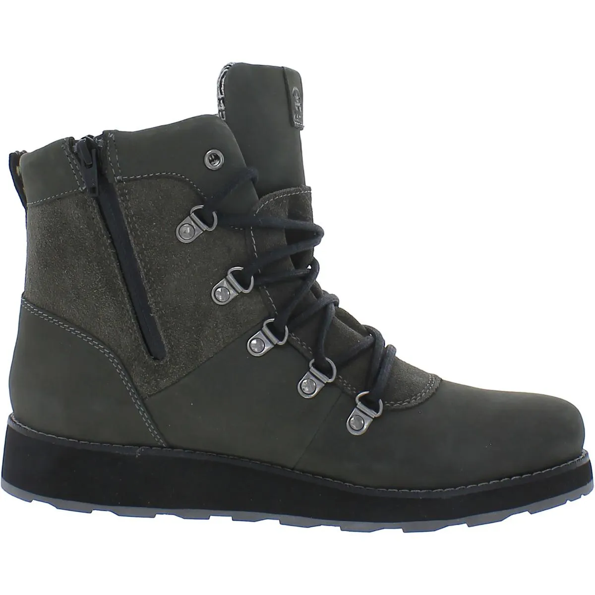 Kamik Womens Ariello Leather Waterproof Combat & Lace-up Boots