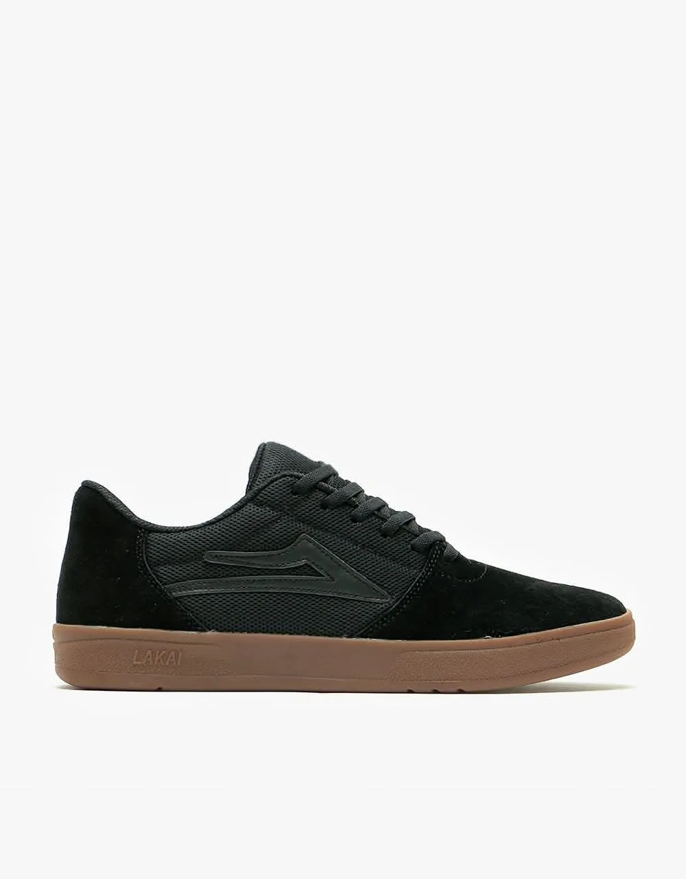 Lakai Brighton Skate Shoes - Black/Gum Suede