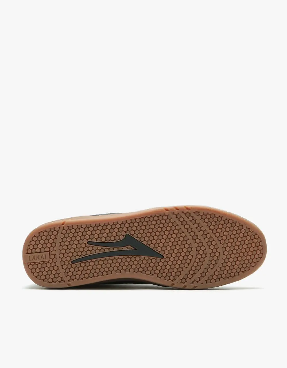 Lakai Brighton Skate Shoes - Black/Gum Suede