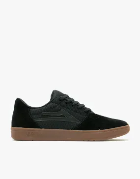 Lakai Brighton Skate Shoes - Black/Gum Suede
