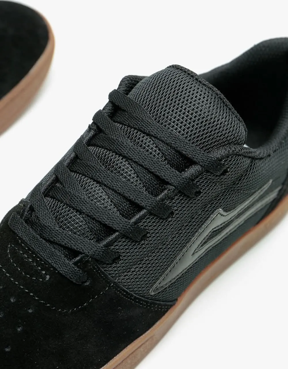 Lakai Brighton Skate Shoes - Black/Gum Suede