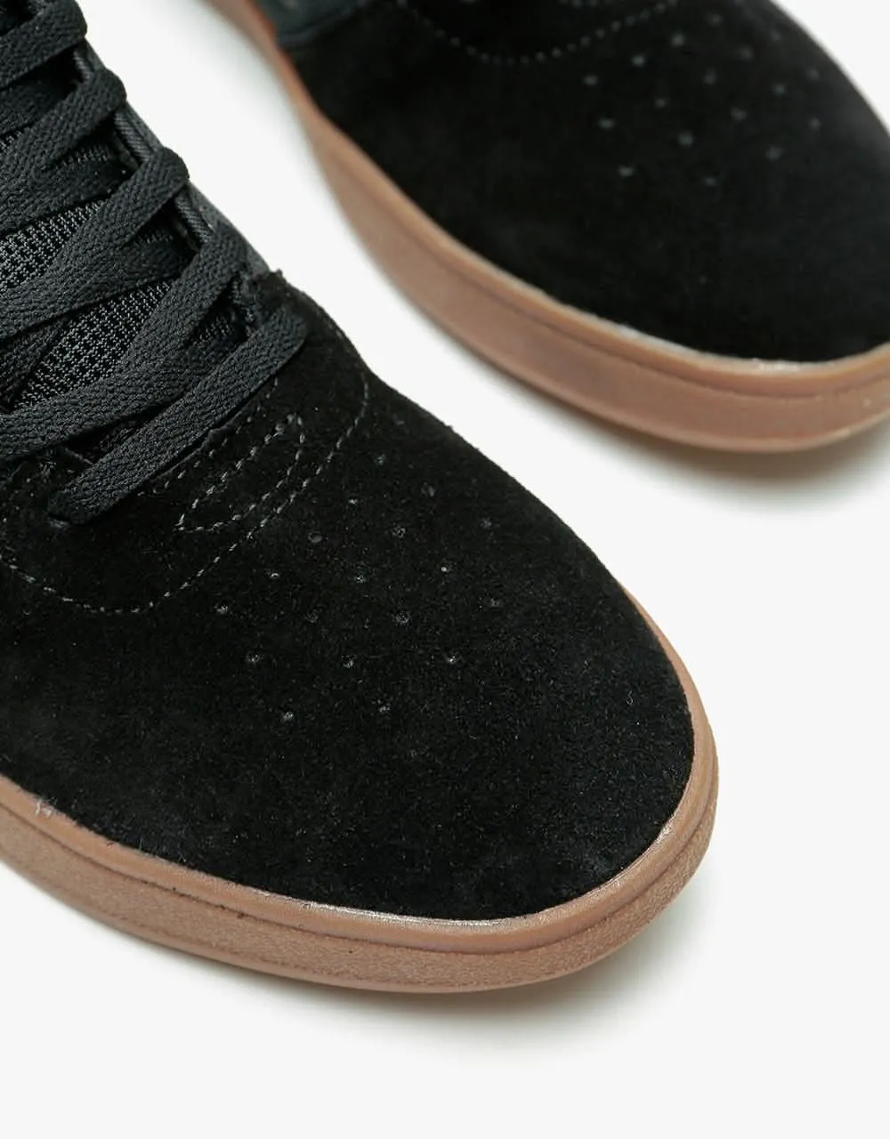 Lakai Brighton Skate Shoes - Black/Gum Suede