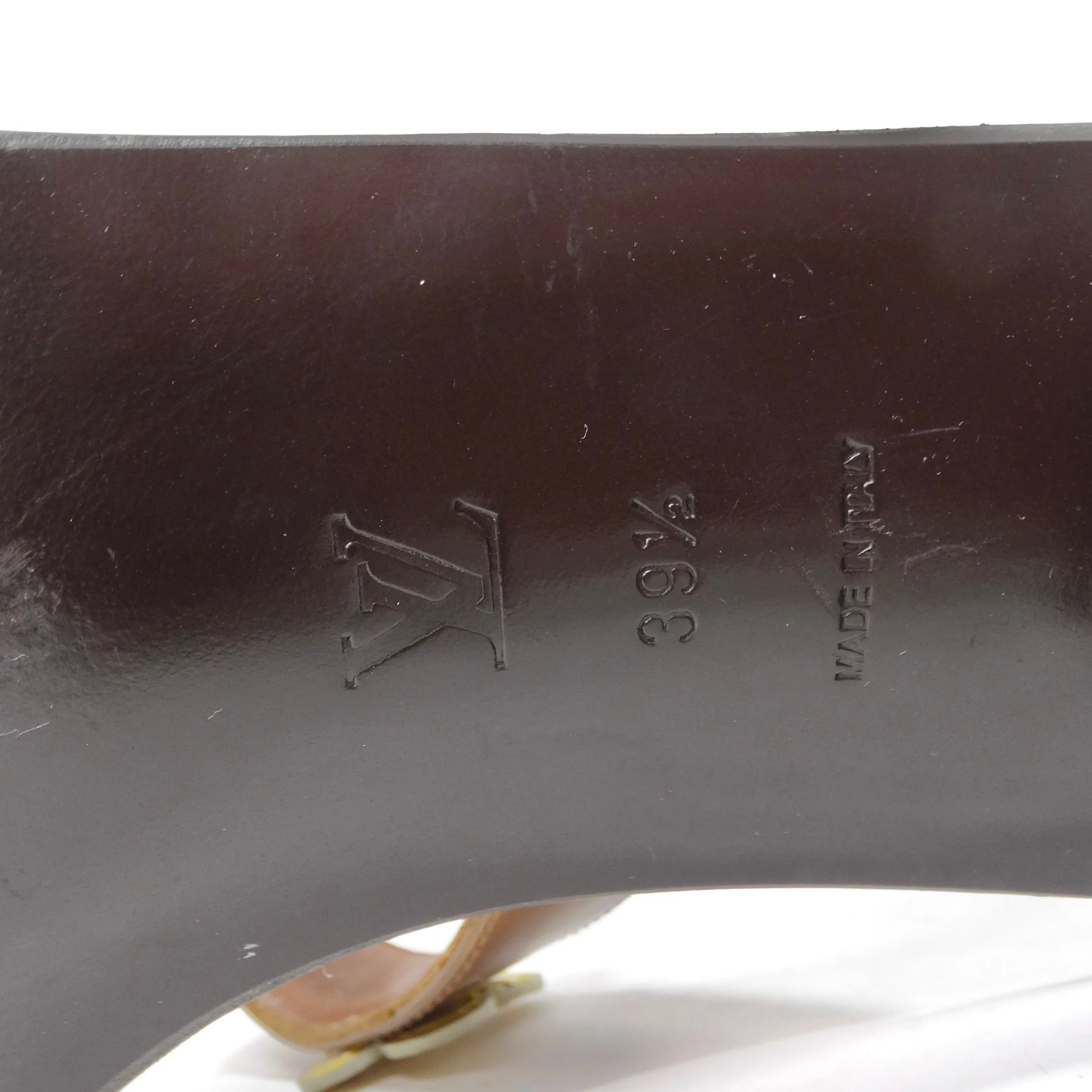 Louis Vuitton Patent Leather Flower Heels