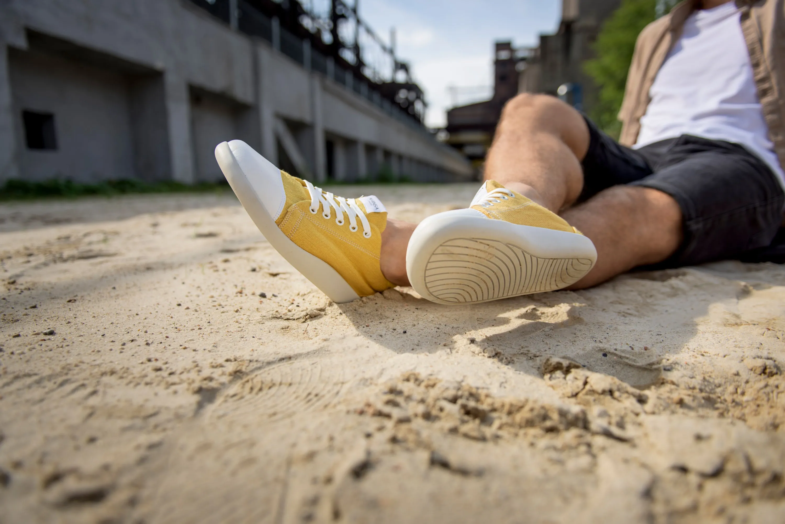 Men's Comfort sneakers Street – Mustard Hemp