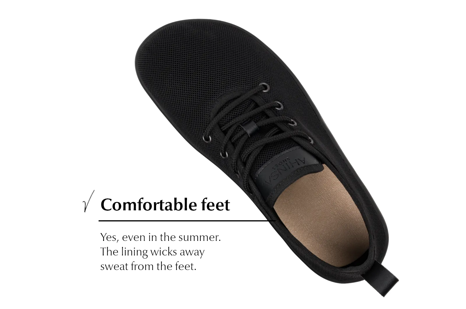 Men's Flow Comfort black sneakers